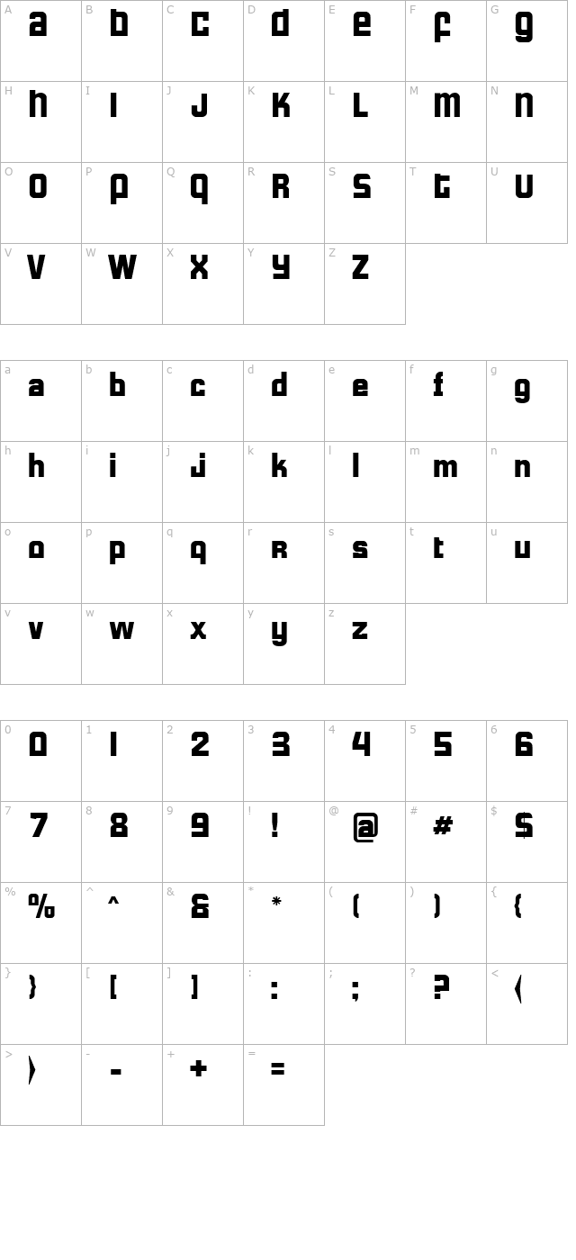 formula-s character map