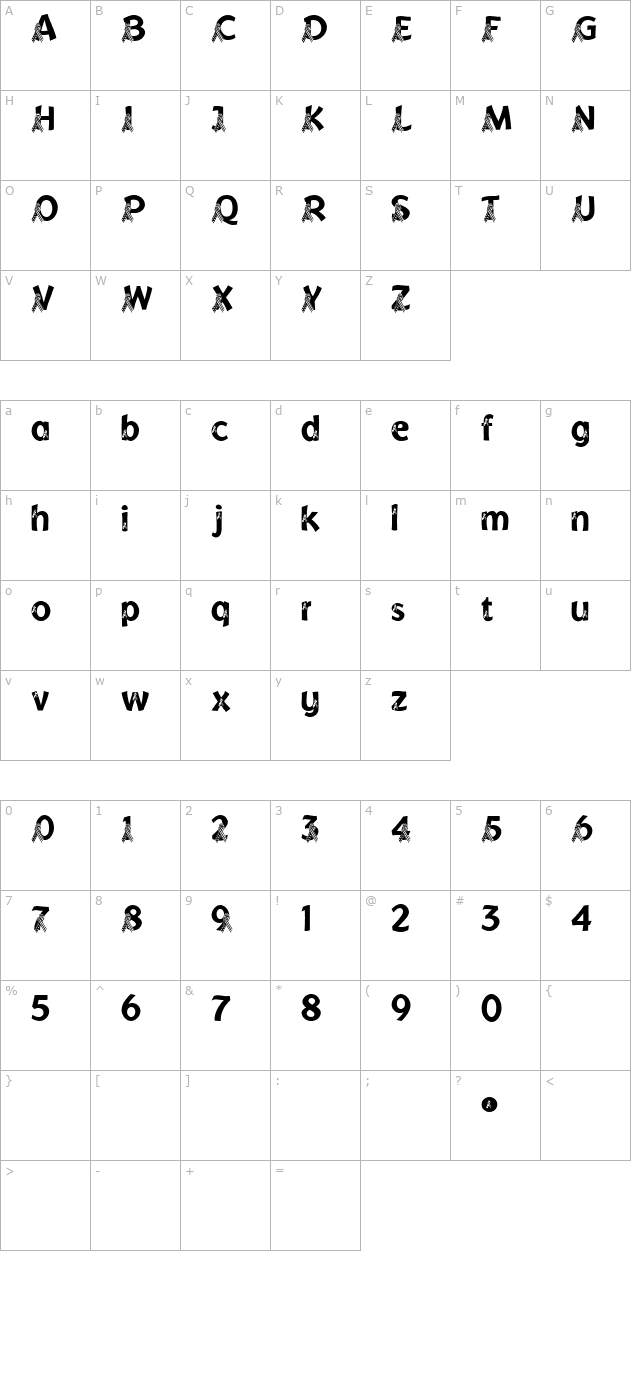 fp-unityribbon-lsf character map