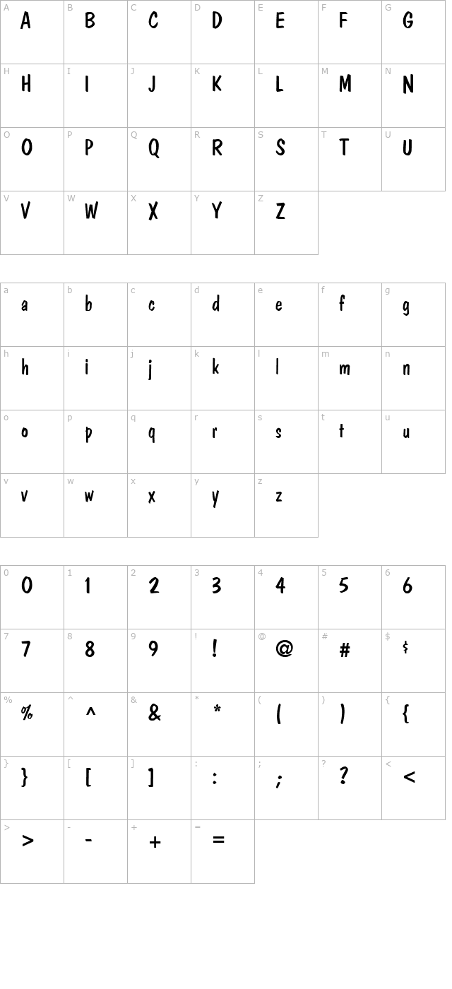 franciscan-regular character map