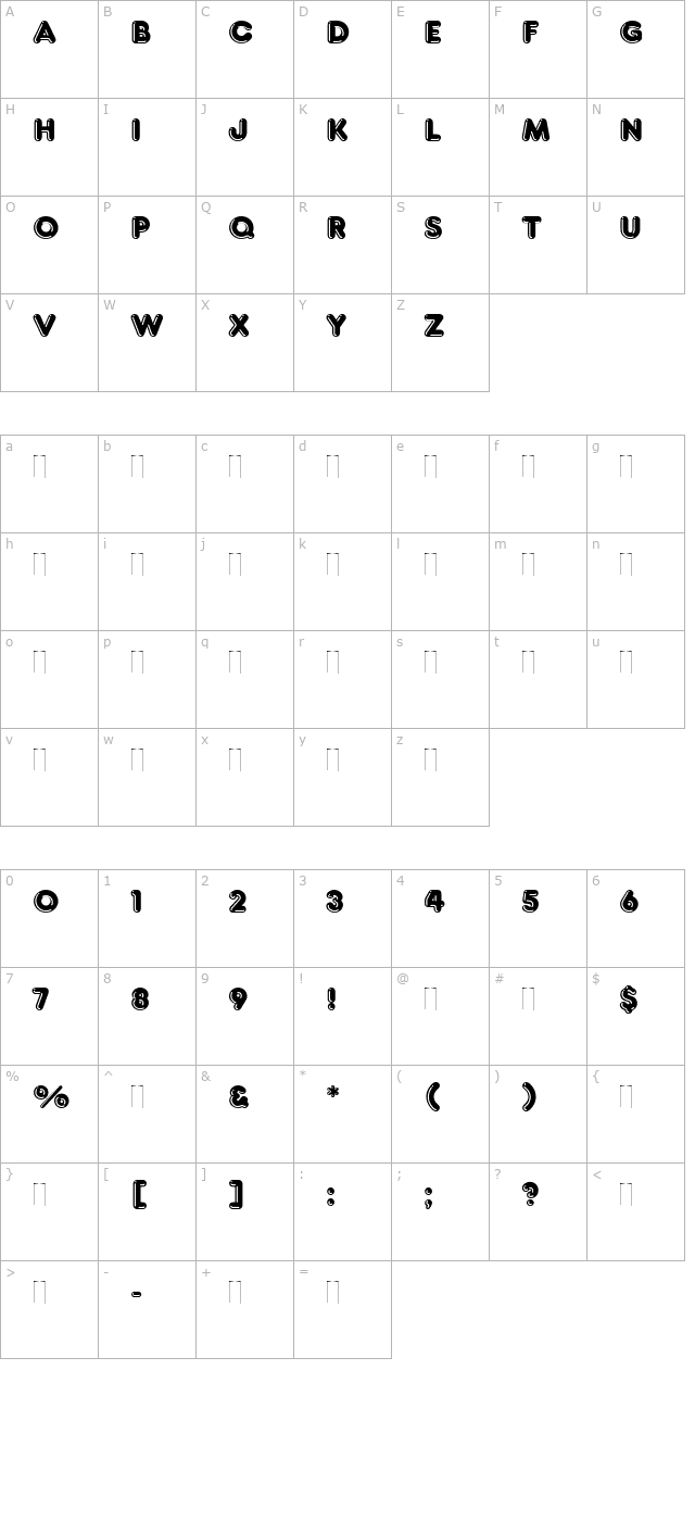 frankfurter-highlight-plain character map