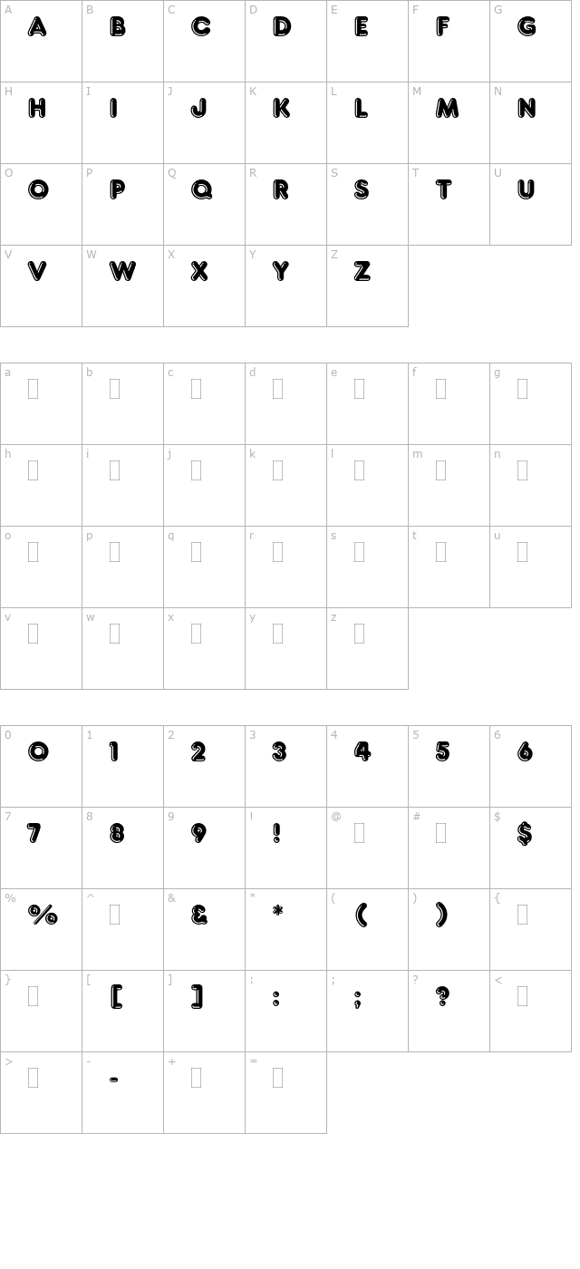 frankfurterhighlightplain character map