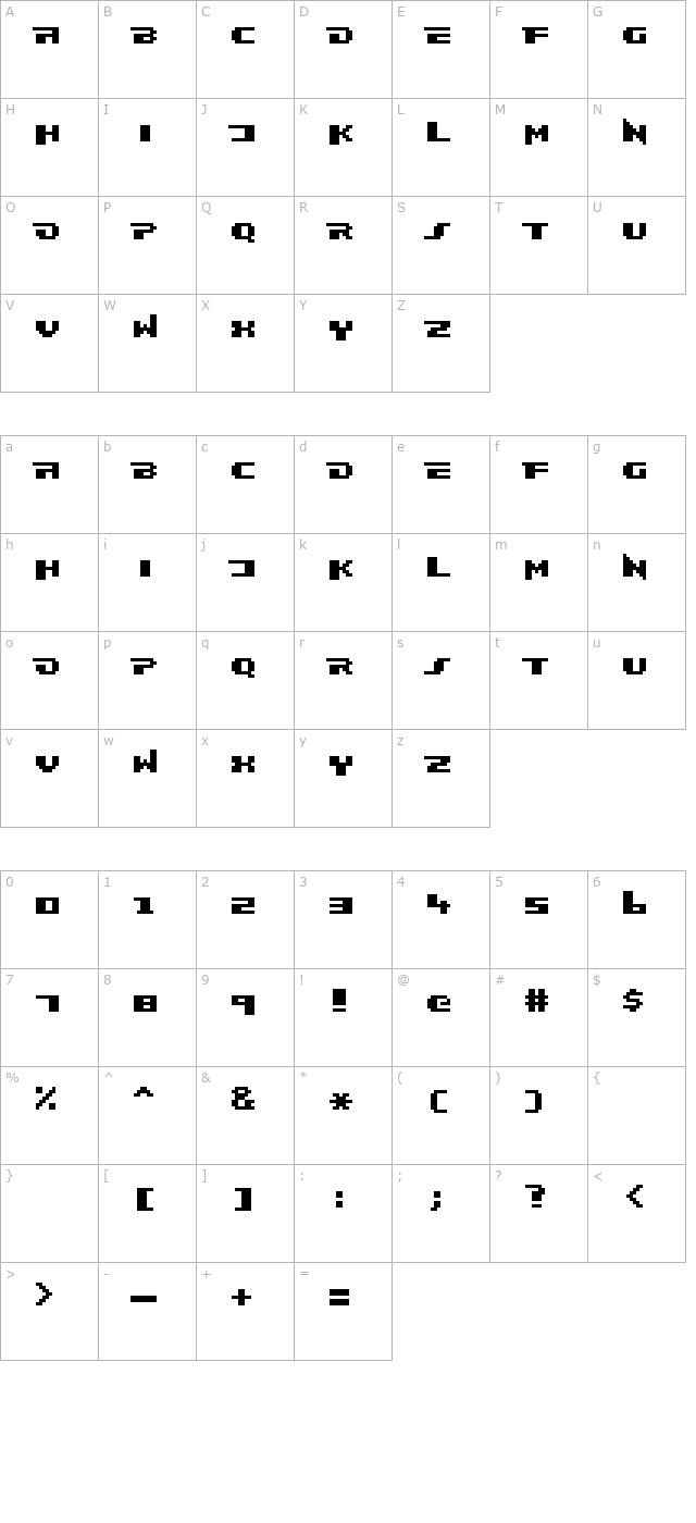 Frankieghost character map