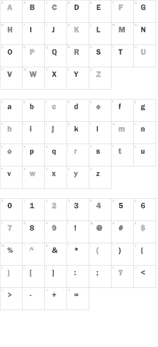 Franklin11 Becker character map