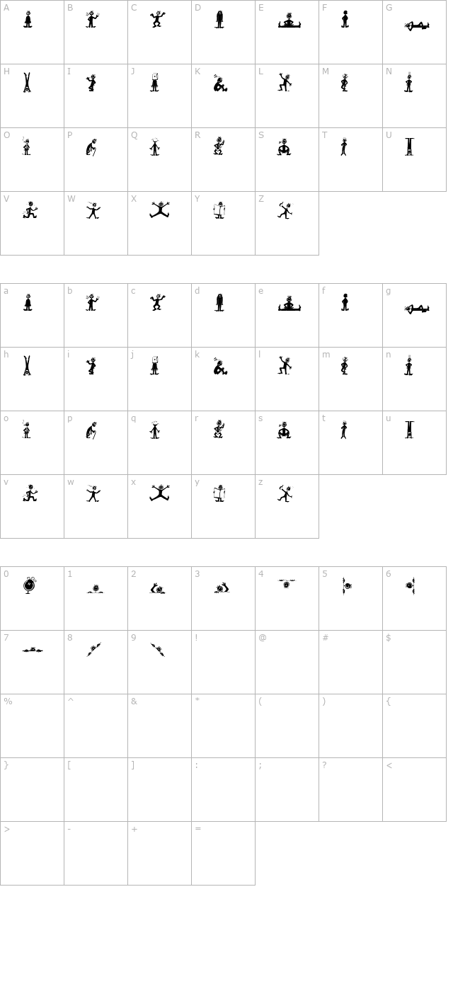 fred-black character map