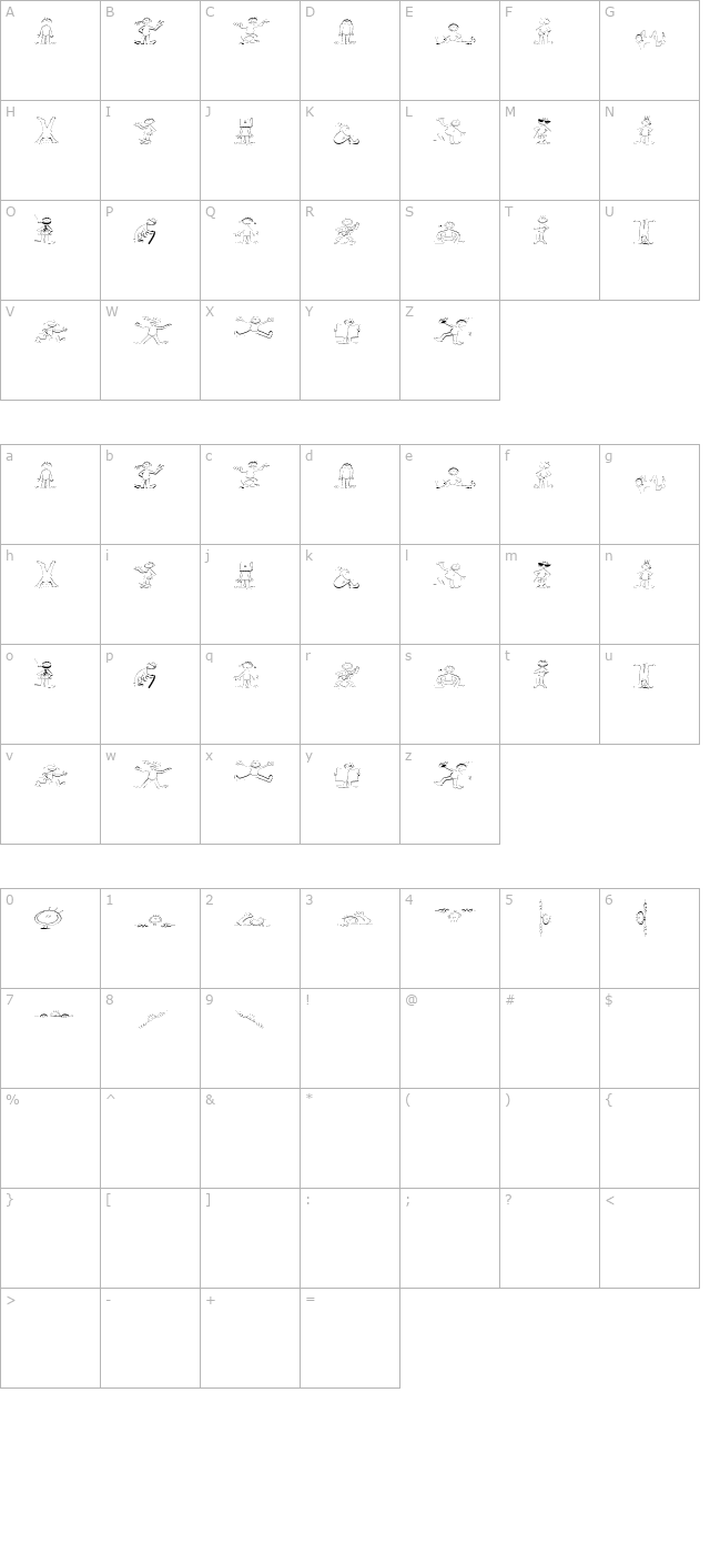 fred-fat character map