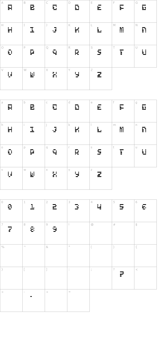 Freelance Kamchatka character map