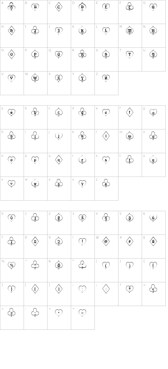 frenchdeckwhite-becker character map