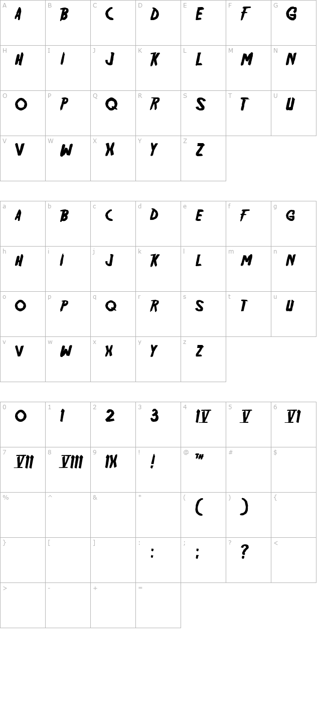 friday13 character map