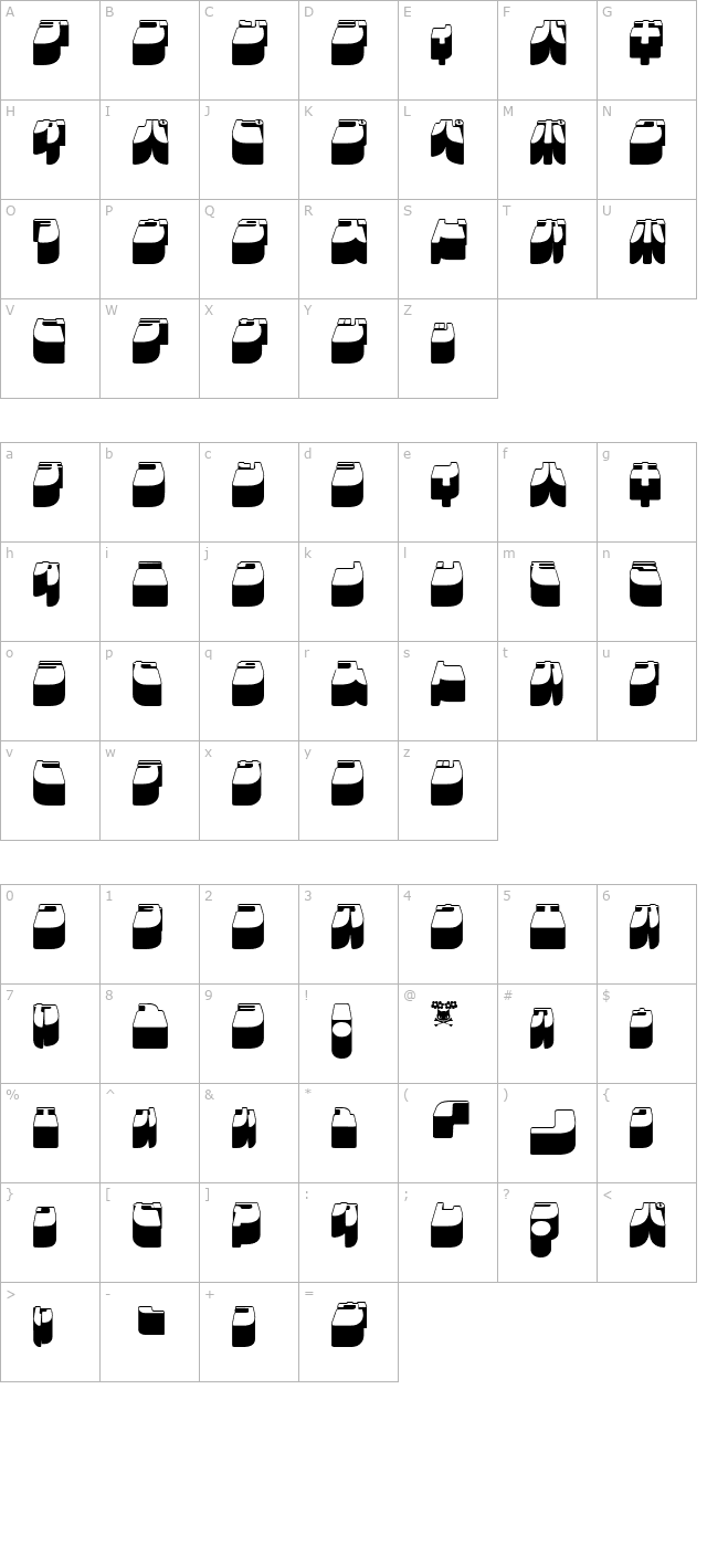 frigate-katakana-3d character map