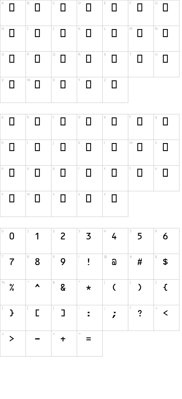 ft31 character map