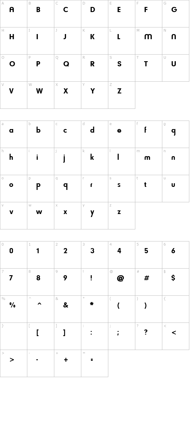 ft9 character map