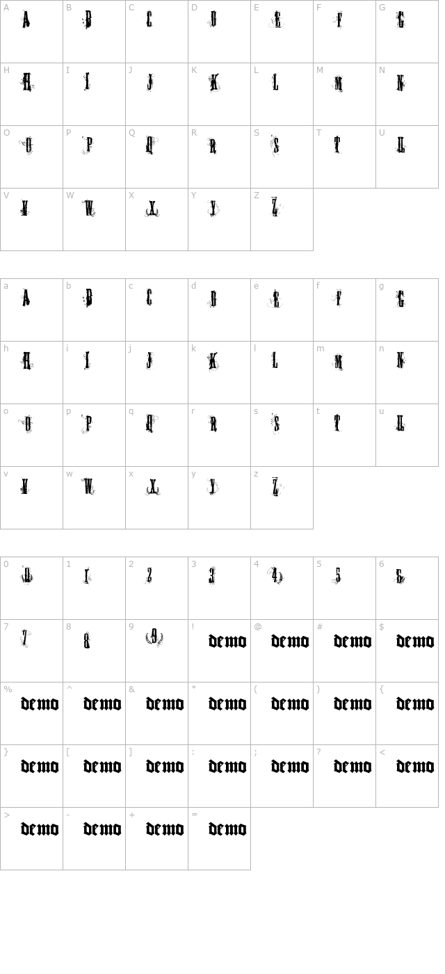 fuck-you-las-vegas character map