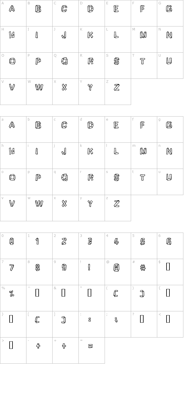 funky-stoneage character map