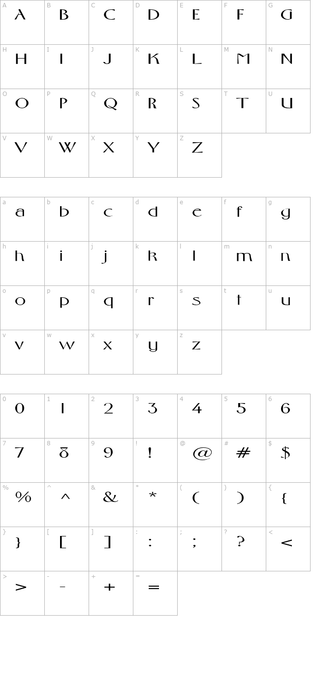 FZ BASIC 10 EX character map