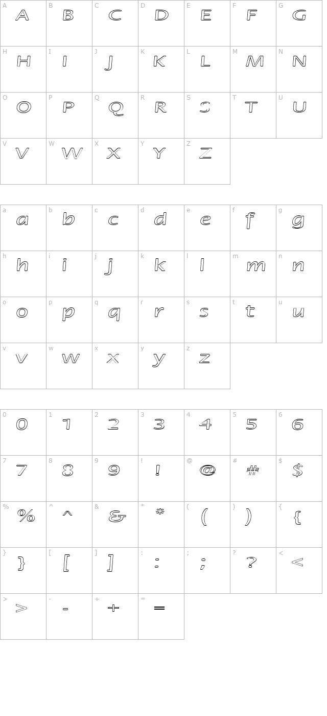 fz-basic-17-hollow-ex character map