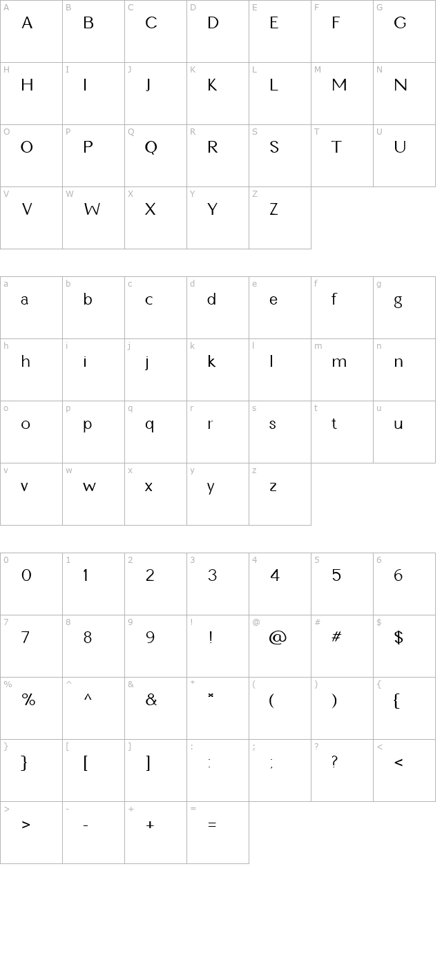 fz-basic-22-cond character map