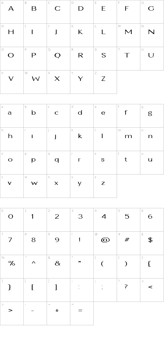 FZ BASIC 22 character map