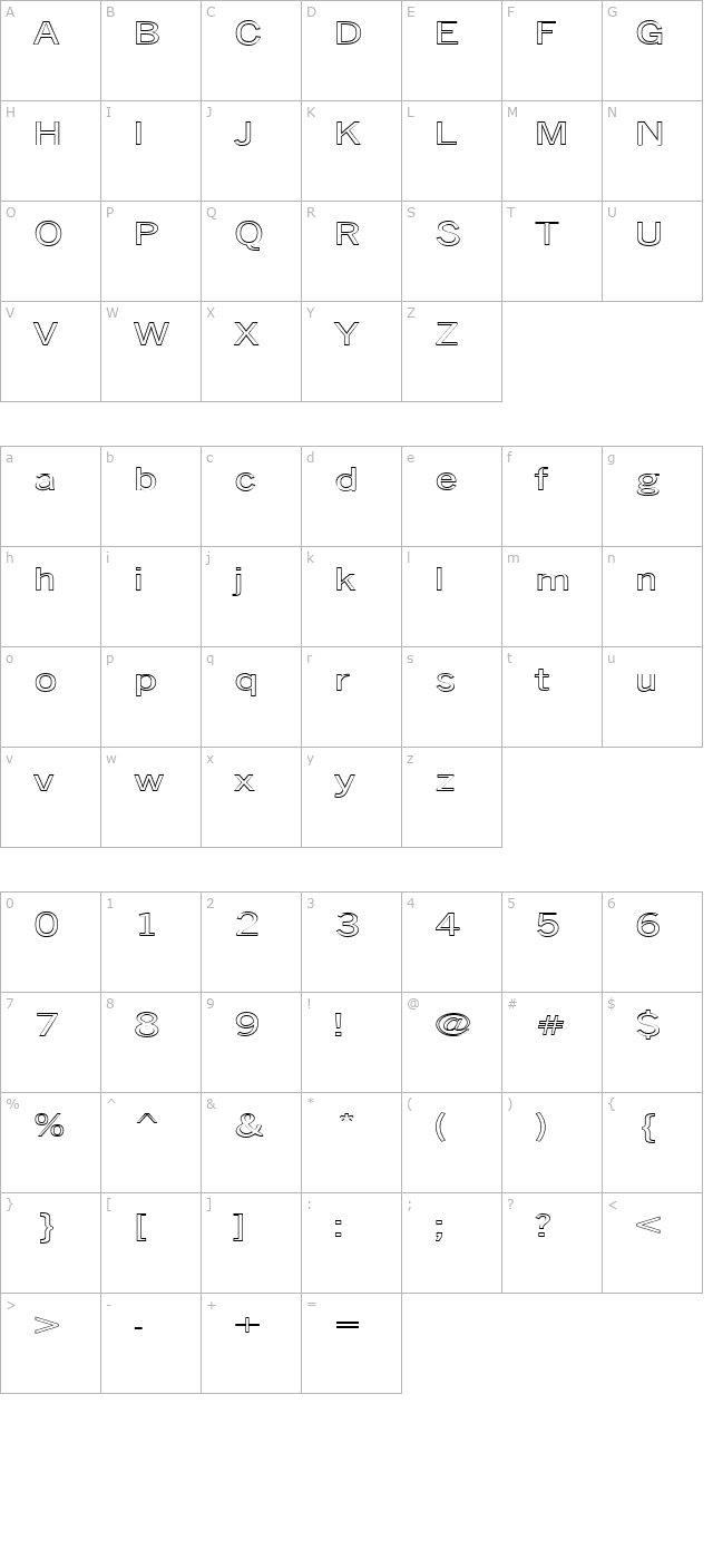 fz-basic-24-hollow-ex character map