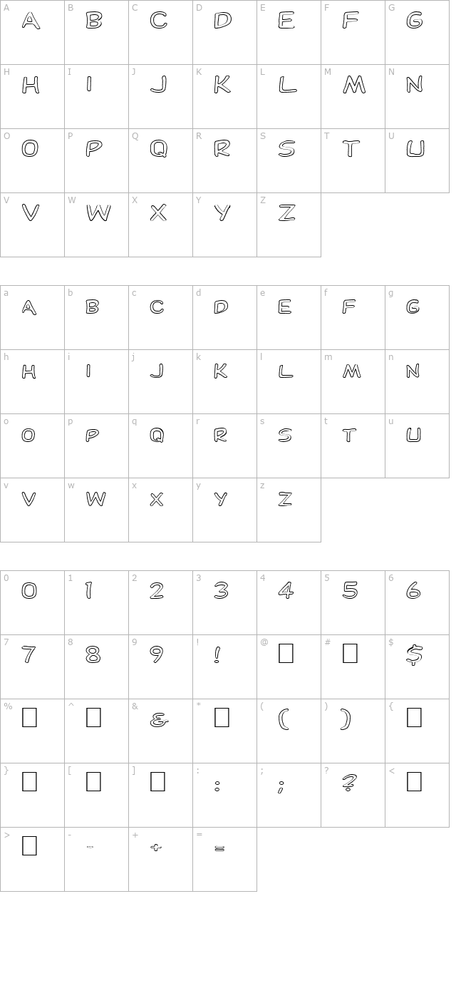 fz-basic-29-hollow-ex character map