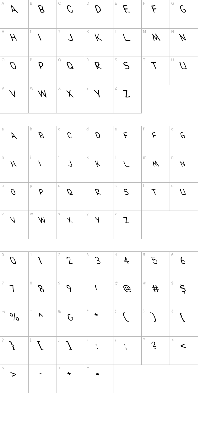 fz-basic-29-lefty character map