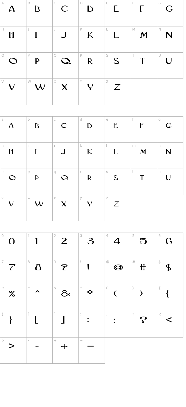 FZ BASIC 33 EX character map