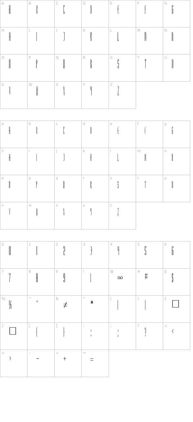 FZ BASIC 38 COND character map