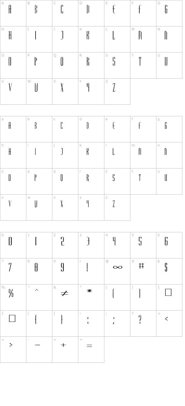 FZ BASIC 38 EX character map