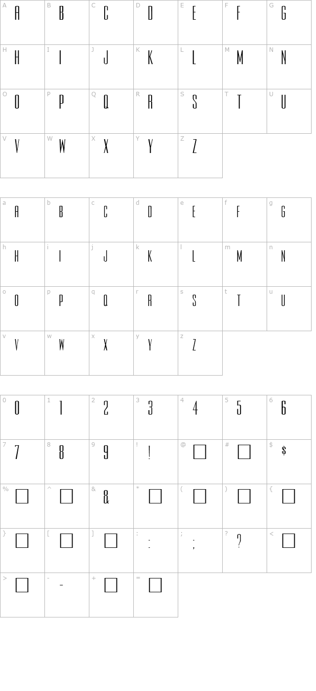 FZ BASIC 39 EX character map