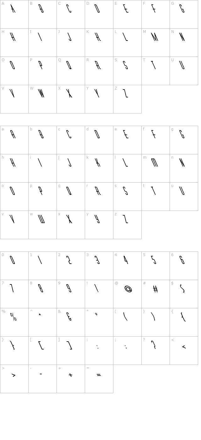 fz-basic-40-lefty character map
