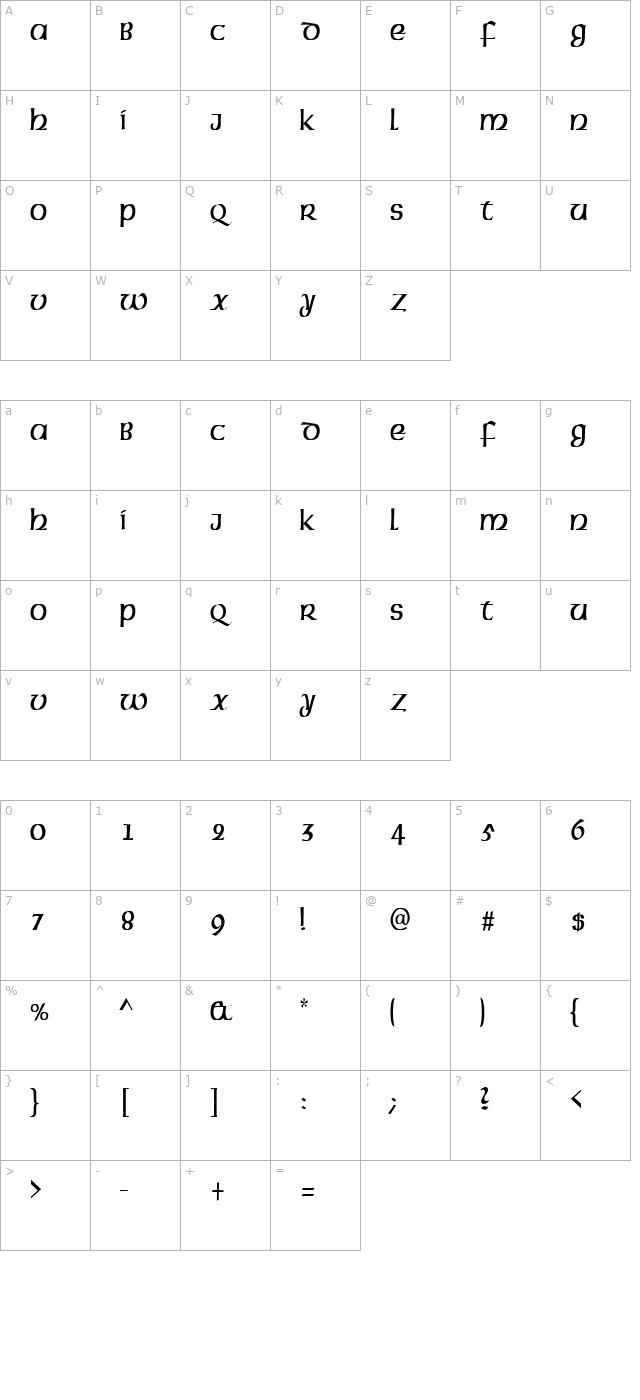 fz-basic-43-cond character map