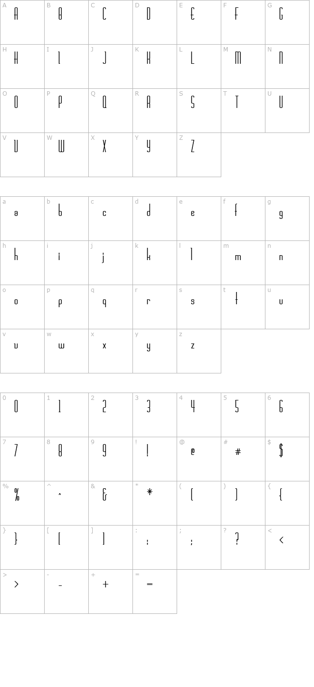 FZ BASIC 44 COND character map