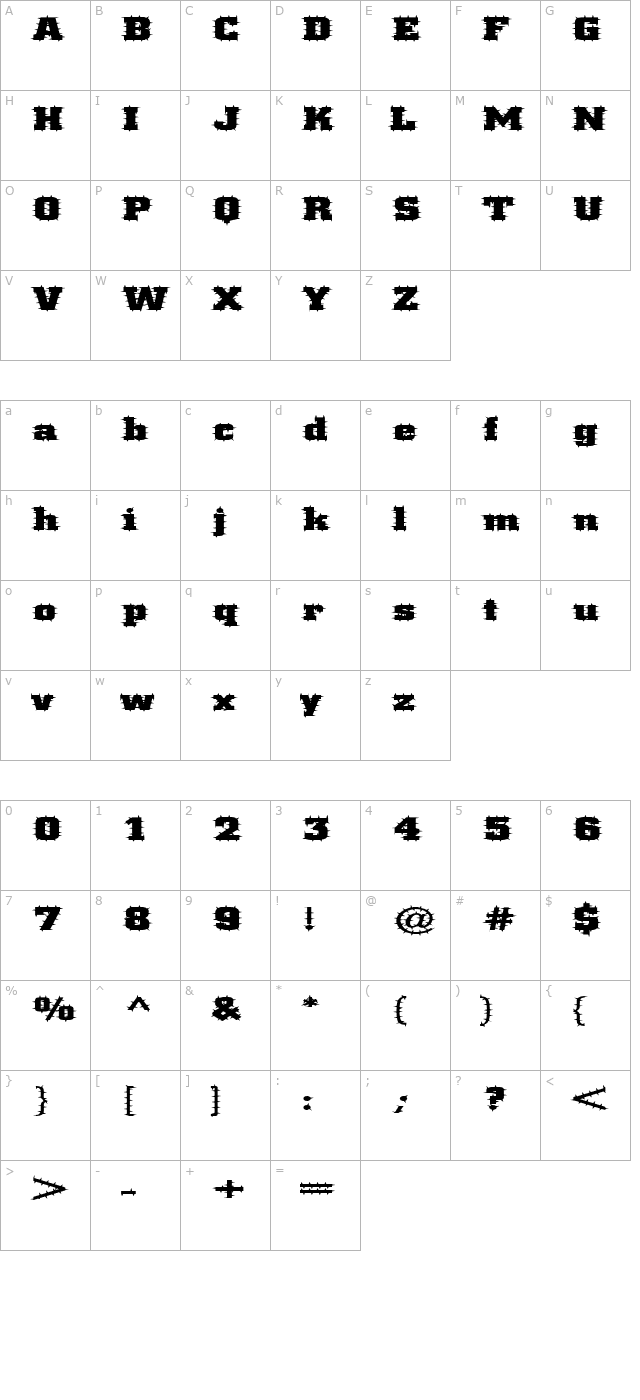 fz-basic-53-spiked-ex character map