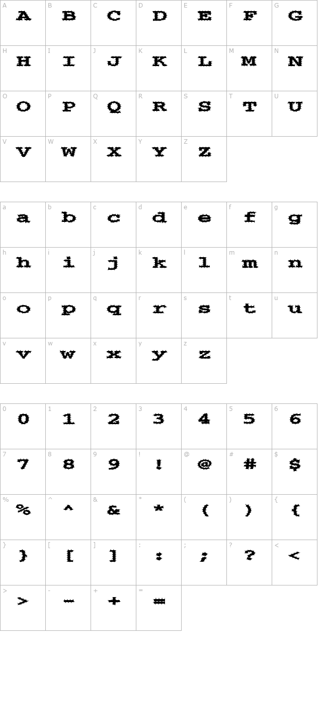 fz-basic-54-spiked-ex character map