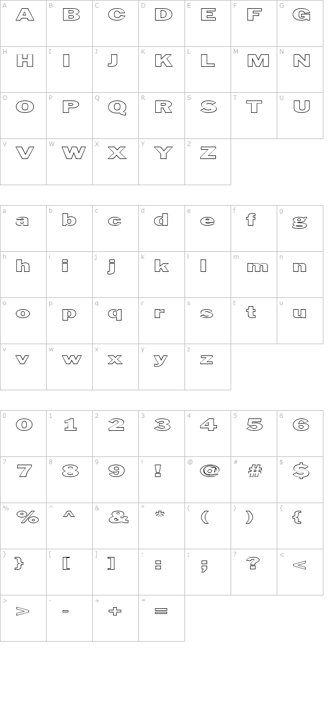 fz-basic-56-hollow-ex character map