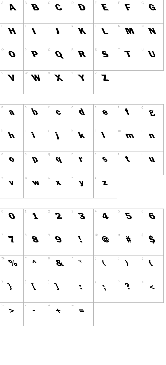 fz-basic-56-lefty character map