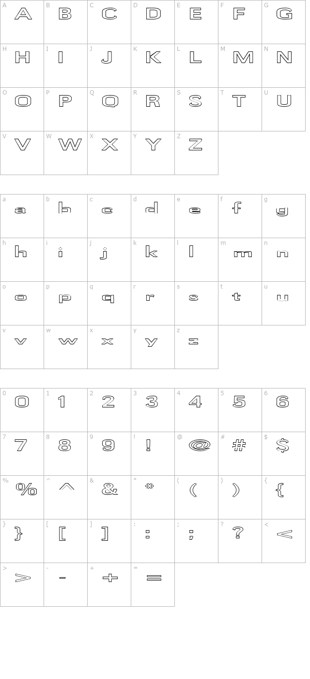 fz-basic-58-hollow-ex character map