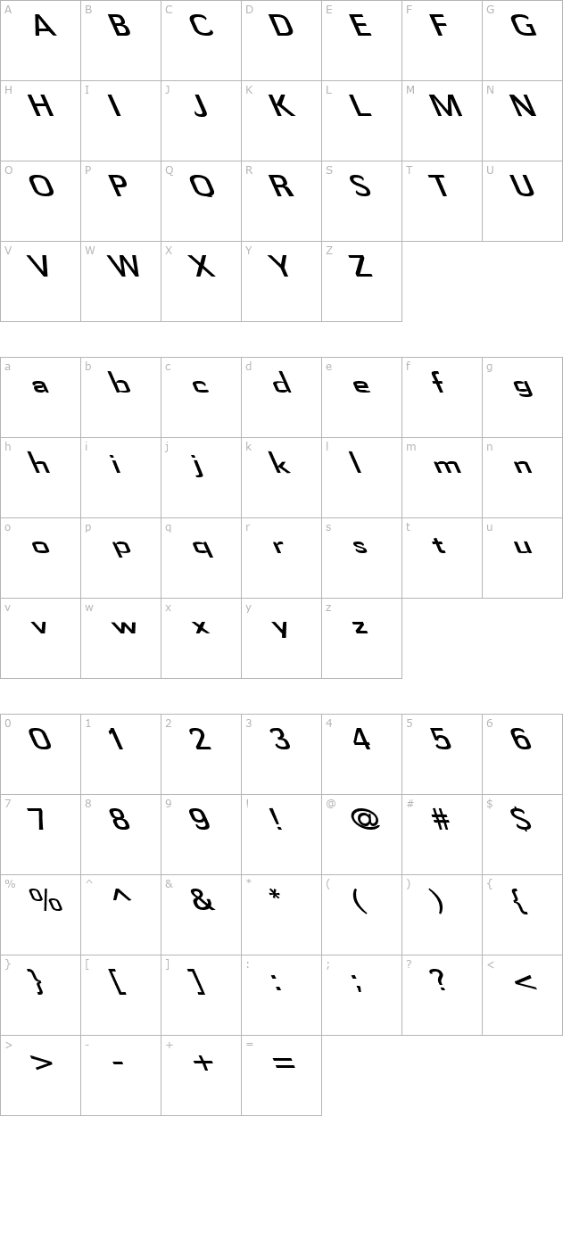 fz-basic-58-lefty character map