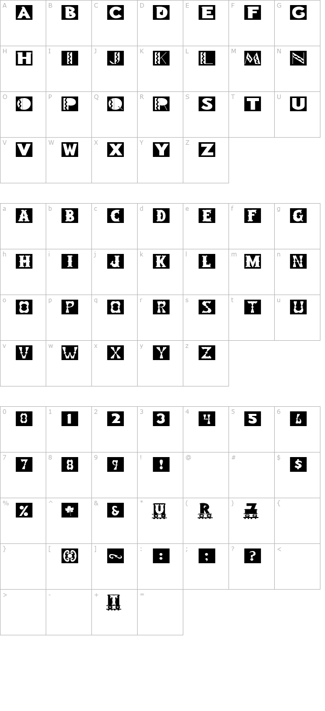 FZ BORDERS 15 character map