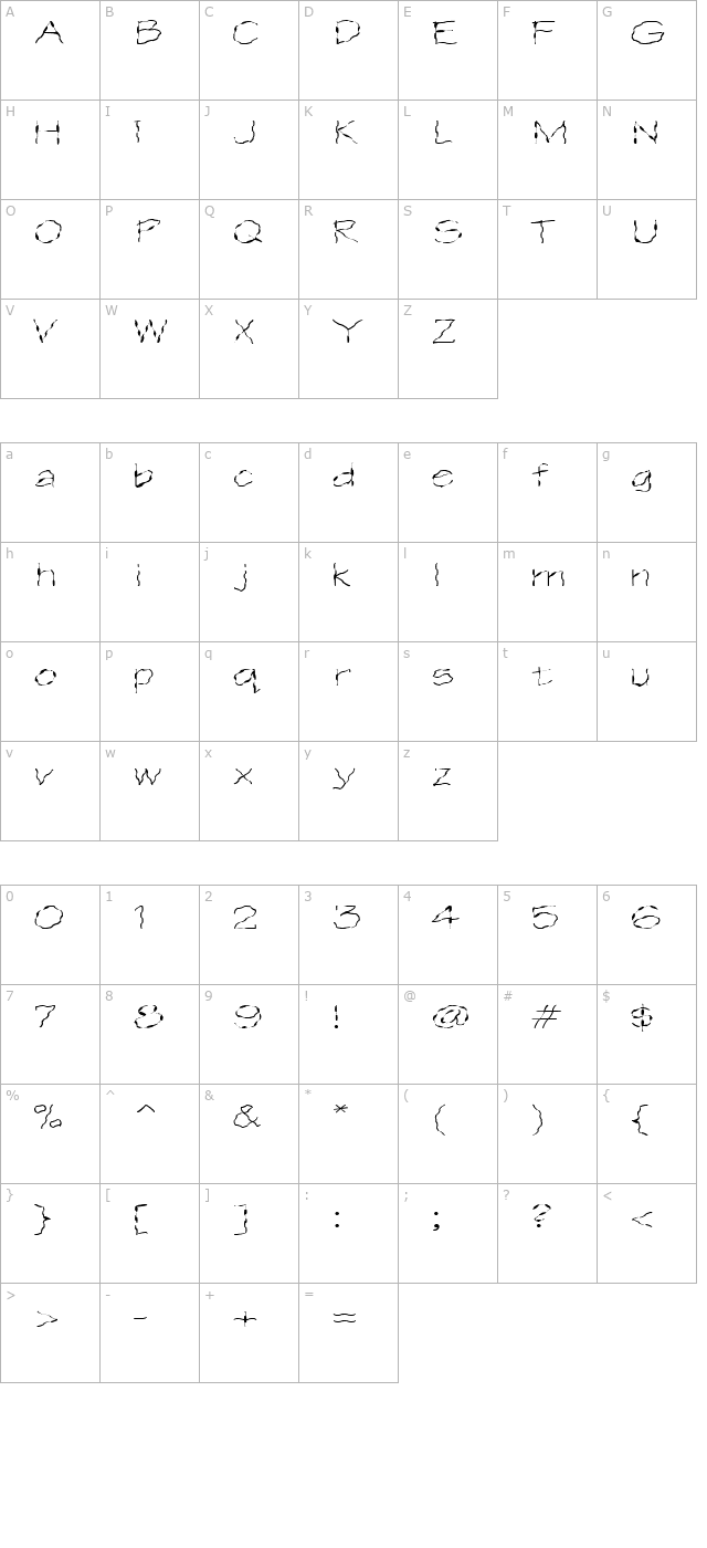 FZ HAND 1 WAVEY EX character map