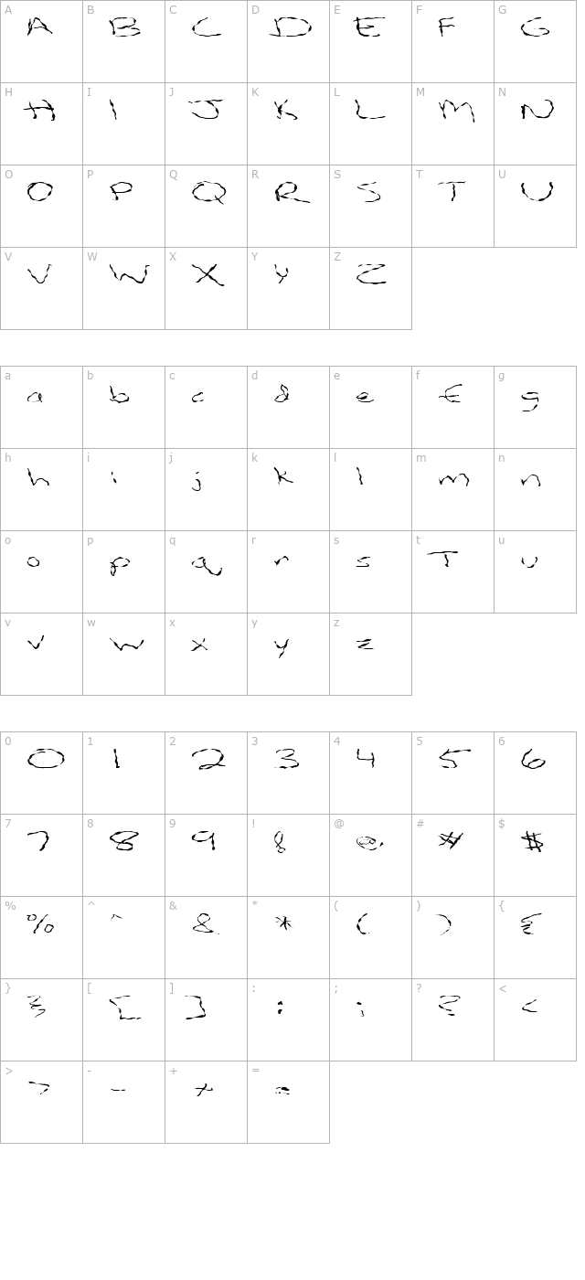 fz-hand-12-wavey-ex character map