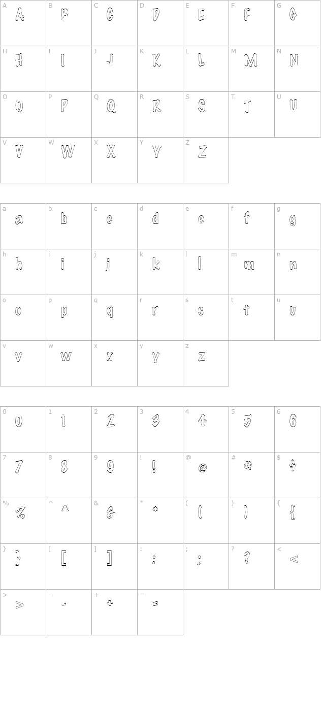 fz-hand-14-hollow character map