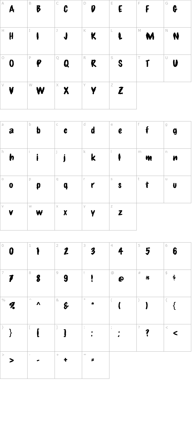 fz-hand-14-mangled character map