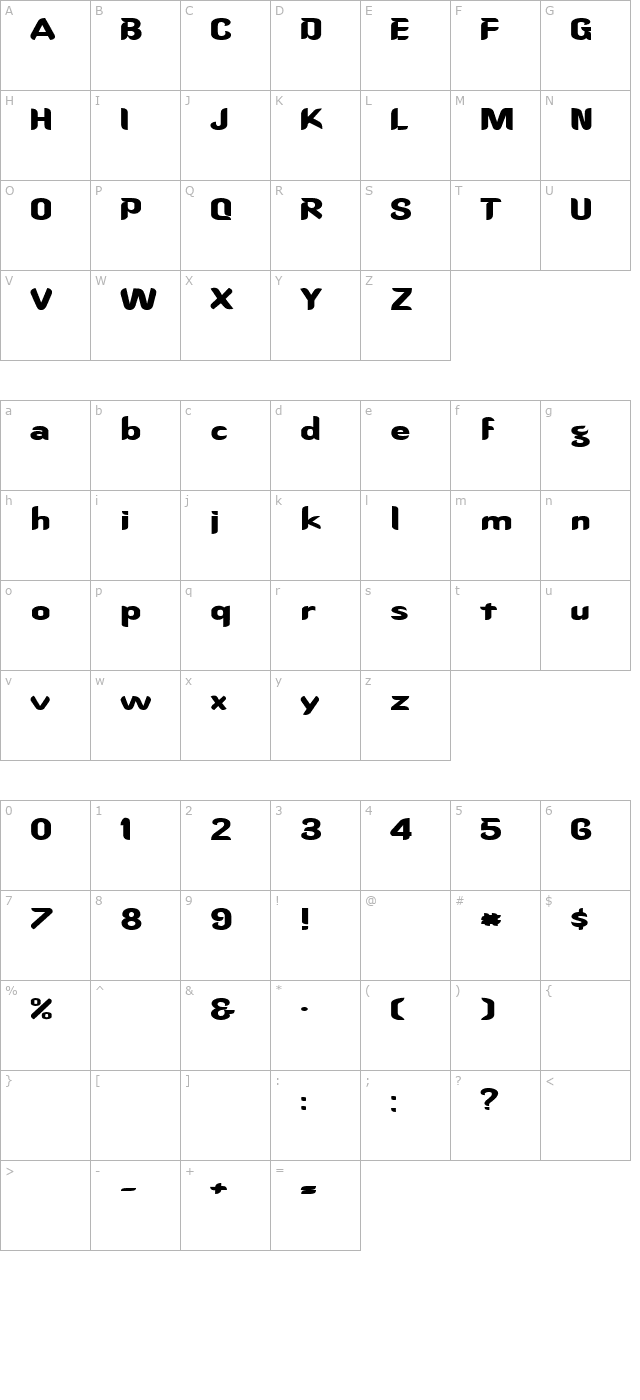 fz-hand-15-ex character map