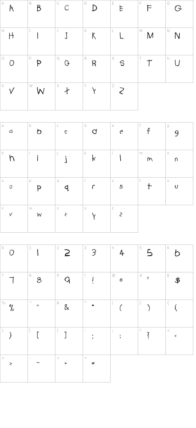 fz-hand-22-spiked character map