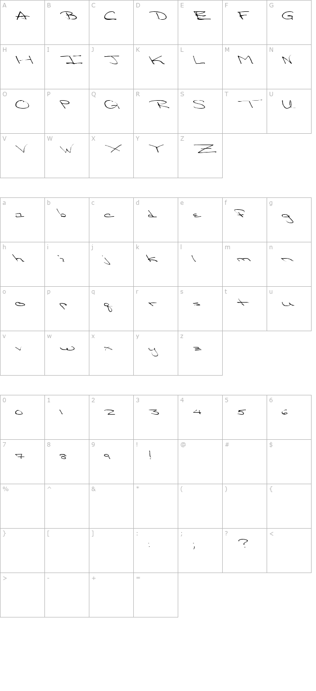 fz-hand-24-ex character map