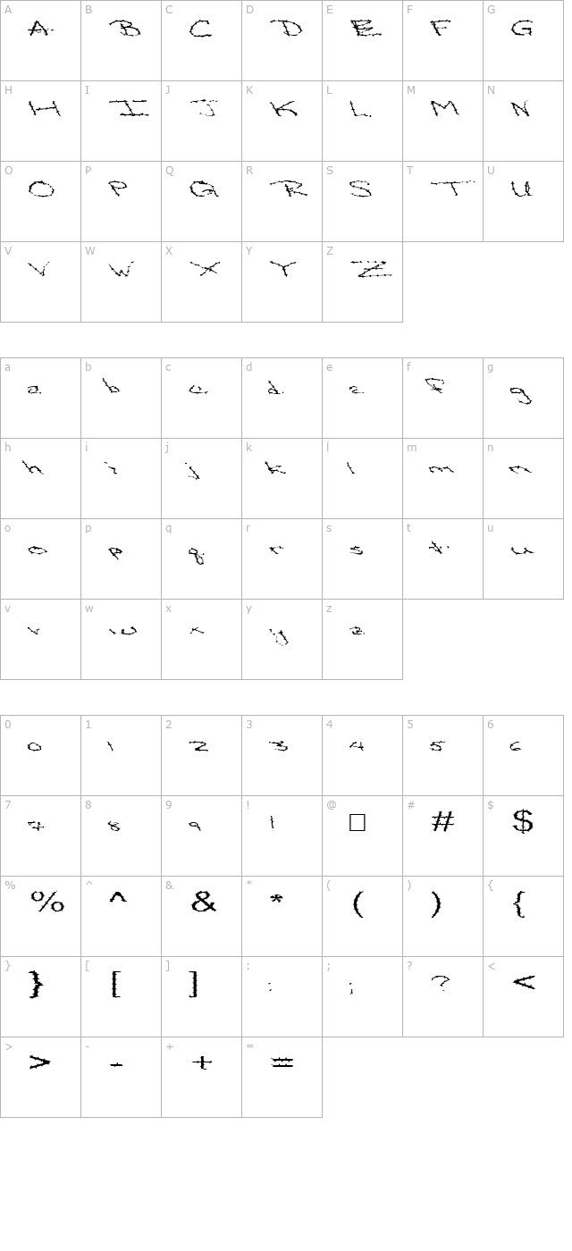 fz-hand-24-spiked-ex character map