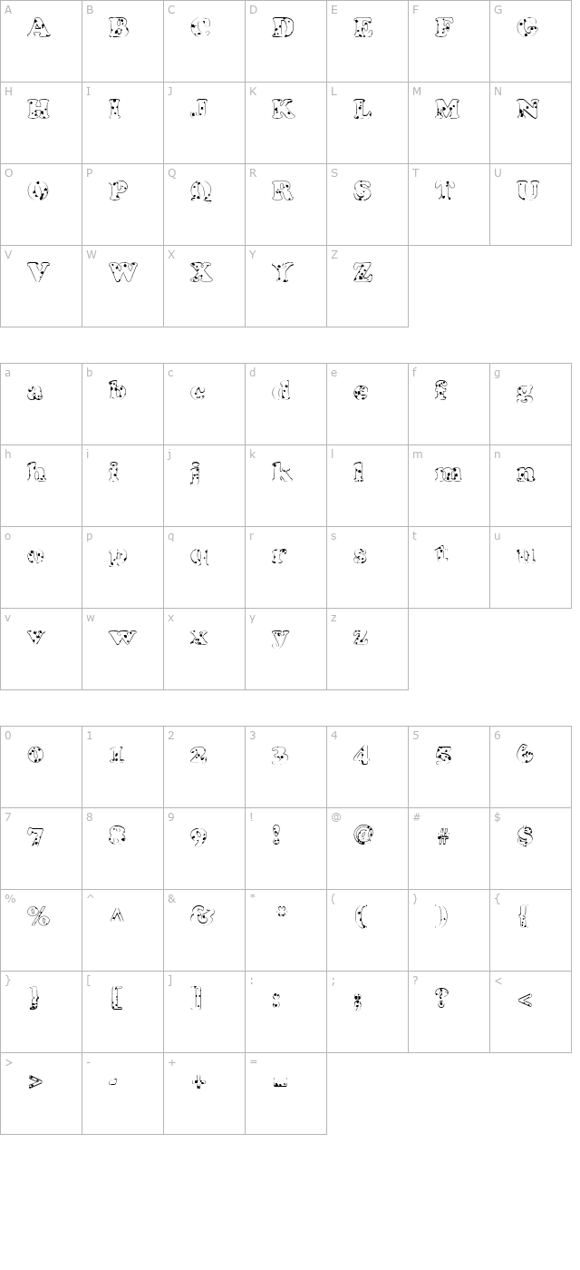 fz-roman-4-spotted character map