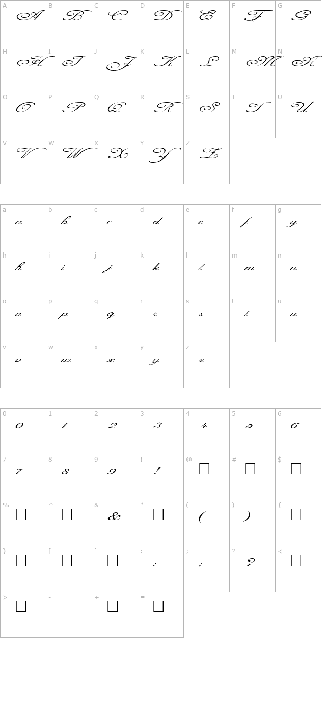 fz-script-1-ex character map