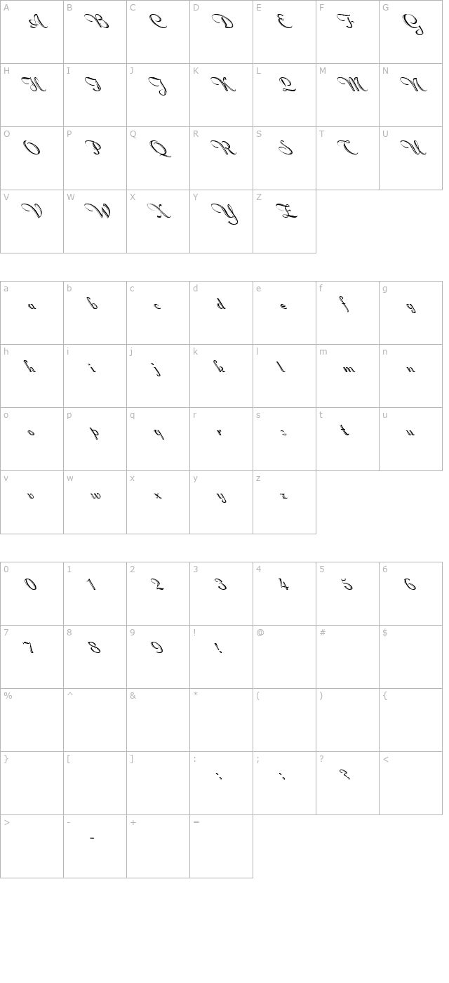 fz-script-18-lefty character map