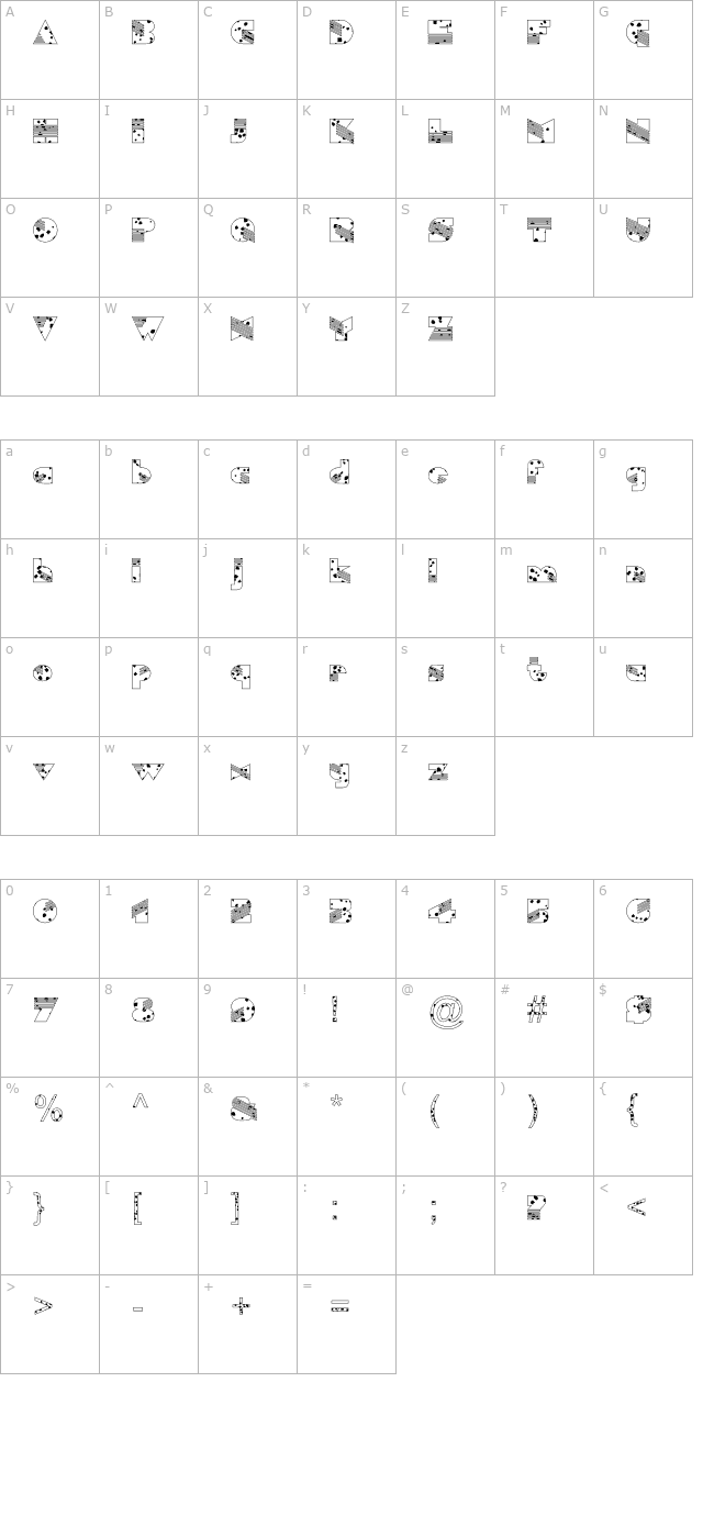 fz-unique-11-spotted character map